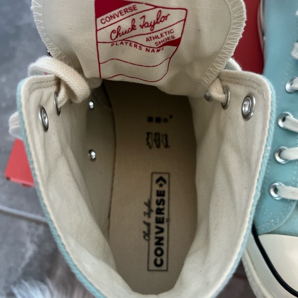 Converse, Baby Blue Chuck 70 High Tops. Only Worn Once Size:10.5 - Picture 4 of 7